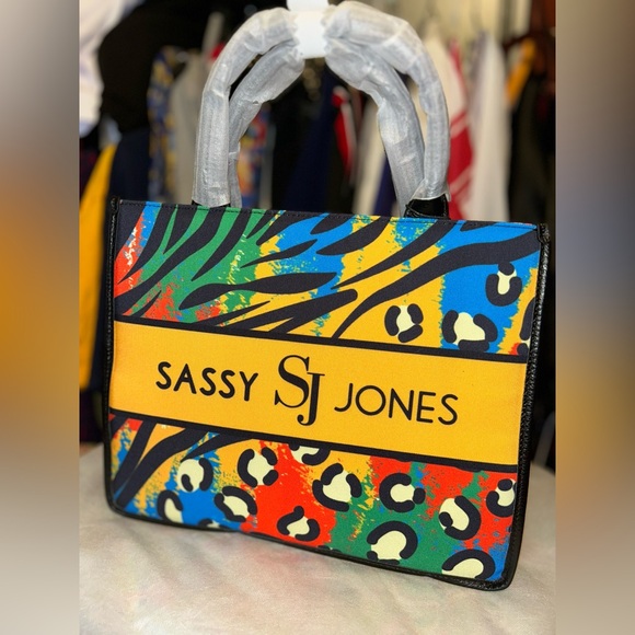 Sassy Jones Canvas Tote (NWT) - Picture 2 of 4